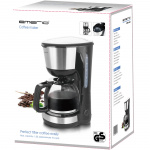 Emerio Kaffetrakter 1000Watt 1,25l rustfritt stål