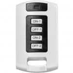 LogiLink 5-veis strømskinne med fjernkontroll 433 MHz 1,5 m hvit