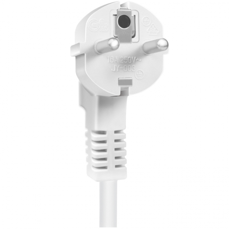 LogiLink 5-veis strømskinne med fjernkontroll 433 MHz 1,5 m hvit