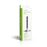 Nedis Stylus | Brukes til: Smarttelefon / Tablett | Copper-Cloth Tip | 1 stk. | Med klipp | Sort