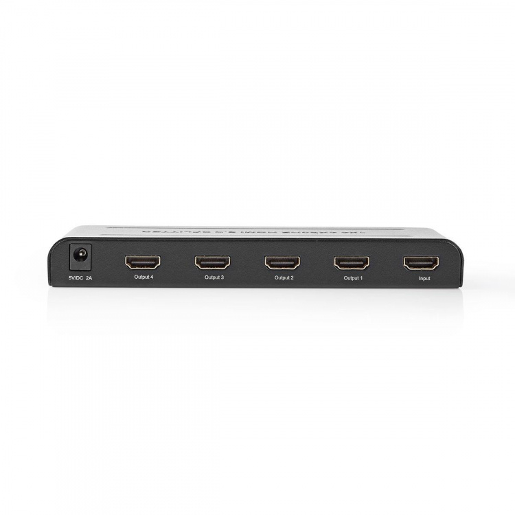 Nedis HDMI ™ Splitter | 4-Port port(s) | HDMI ™ -inngang | 4x HDMI™ Utgang | 4K@60Hz | 18 Gbps | Metall | Antrasitt