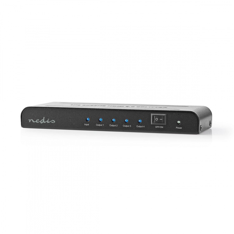 Nedis HDMI ™ Splitter | 4-Port port(s) | 4x HDMI™ Output | 4K@60Hz | 18 Gbps | Metall | Antrasitt Nedis HDMI ™ Splitter | 4-Port port(s) | 4x HDMI™ Output | 4K@60Hz | 18 Gbps | Metall | Antrasitt