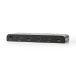 Nedis HDMI ™ Splitter | 4-Port port(s) | HDMI ™ -inngang | 4x HDMI™ Utgang | 4K@60Hz | 18 Gbps | Metall | Antrasitt