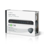 Nedis HDMI ™ Splitter | 4-Port port(s) | HDMI ™ -inngang | 4x HDMI™ Utgang | 4K@60Hz | 18 Gbps | Metall | Antrasitt