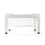 Nedis Stå for vaskemaskin og tørketrommel | Trådkurv | 200 kg | Hvit