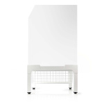 Nedis Stå for vaskemaskin og tørketrommel | Trådkurv | 200 kg | Hvit