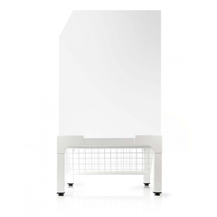 Nedis Stå for vaskemaskin og tørketrommel | Trådkurv | 200 kg | Hvit