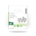 Nedis CATV Splitter | 5 - 1000 MHz | Tilkoblingstap: 6.8 dB | Antall utganger: 3 | 75 Ohm | Sink Legering