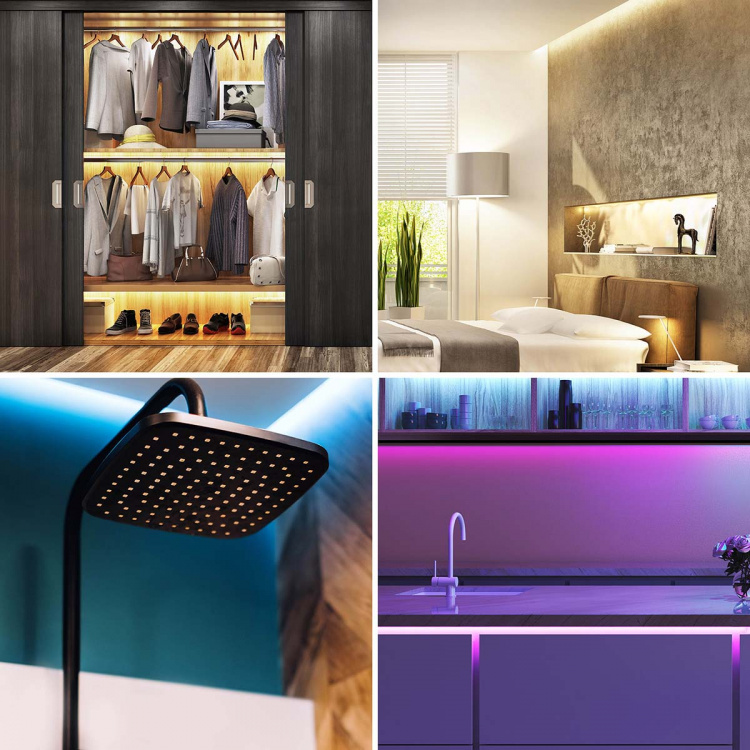 Nedis SmartLife LED-Stripe | Kald Hvit / RGB / Varm Hvit | SMD | 5.00 m | IP44 | 2700 - 6500 K | 960 lm | Android™ / IOS