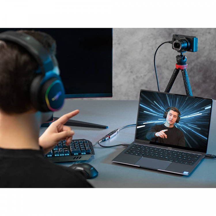 Hama Capture Card USB HDMI 4K til 1080P USB-C-adapter Hama Capture Card USB HDMI 4K til 1080P USB-C-adapter