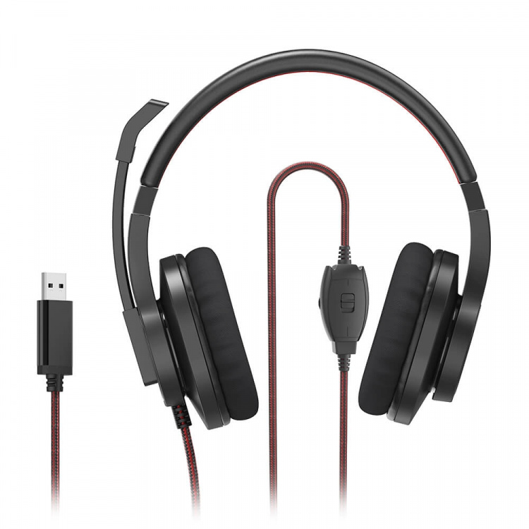 Hama Headset PC Office Stereo Over-Ear HS-USB400 V2 Svart