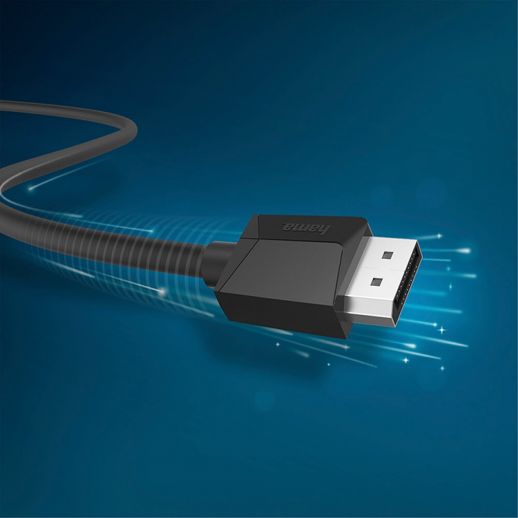 Hama Kabel DisplayPort 1.2 Ultra-HD 4K 1.5m Svart Hama Kabel DisplayPort 1.2 Ultra-HD 4K 1.5m Svart
