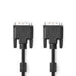 Nedis DVI-kabel | DVI-D 24+1-Pin Han | DVI-D 24+1-Pin Han | 2560x1600 | Nikkel belagt | 2.00 m | Rett | PVC | Sort | Konvolutt