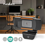 Nedis Webkamera | Full HD@30fps | Fast Fokus | Built-In Microphone | Sort