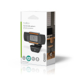 Nedis Webkamera | Full HD@30fps | Fast Fokus | Built-In Microphone | Sort