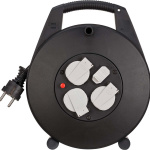 brennenstuhl Vario Line 4-veis innendørs kabeltrommel for husholdning 10 m kabel H05VV-F 3G1.5 IP20