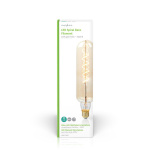 Nedis LED lyspære E27 | T65 | 8.5 W | 600 lm | 2000 K | Dimbar | Med gullfinish | Retro Style | 1 stk Nedis LED lyspære E27 | T65 | 8.5 W | 600 lm | 2000 K | Dimbar | Med gullfinish | Retro Style | 1 stk