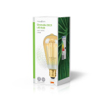 Nedis LED lyspære E27 | ST64 | 4.9 W | 470 lm | 2100 K | Dimbar | Ekstra varm hvit | Retro Style | 1 stk