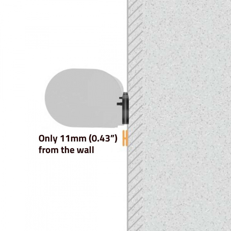 Nedis Soundbar Mount | Kompatibel med: Sonos® Arc™ | Vegg | 10 kg | Fort | ABS / Stål | Sort