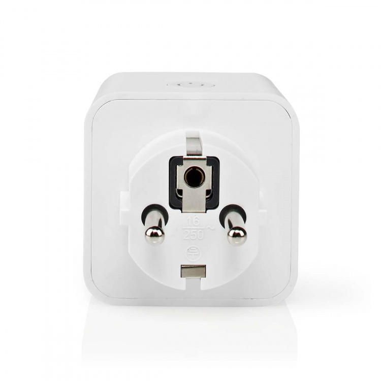 Nedis SmartLife Smart Plug | IP21 | Efektmåler | 3680 W | Type F (CEE 7/3) | 0 - 55 °C | Android™ / IOS | Hvit | 1 stk Nedis SmartLife Smart Plug | IP21 | Efektmåler | 3680 W | Type F (CEE 7/3) | 0 - 55 °C | Android™ / IOS | Hvit | 1 stk