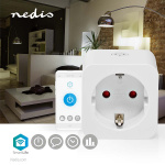 Nedis SmartLife Smart Plug | IP21 | Efektmåler | 3680 W | Type F (CEE 7/3) | 0 - 55 °C | Android™ / IOS | Hvit | 1 stk Nedis SmartLife Smart Plug | IP21 | Efektmåler | 3680 W | Type F (CEE 7/3) | 0 - 55 °C | Android™ / IOS | Hvit | 1 stk