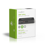 Nedis HDMI ™ Splitter | 2-Port port(s) | 2x HDMI™ Output | 4K@30Hz | 2.25 Gbps | ABS / PVC | Sort