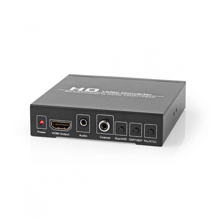 Nedis HDMI ™ Converter | SCART Female | 1x 3.5 mm sound out / 1x Digital Audio / 1x HDMI™ Output | 1-veis | 1080p | 1.65 Gbps | Aluminium | Antrasitt