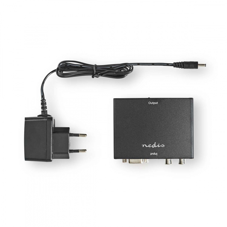 Nedis HDMI ™ Converter | VGA Female / 2x RCA Male | 1x HDMI™ Output | 1-veis | 1080p | 1.65 Gbps | Aluminium | Antrasitt