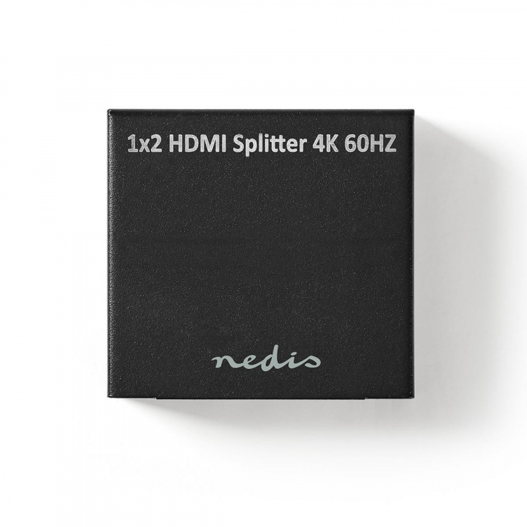Nedis HDMI ™ Splitter | 2-Port port(s) | 2x HDMI™ Output | 4K@60Hz | 18 Gbps | Metall | Antrasitt