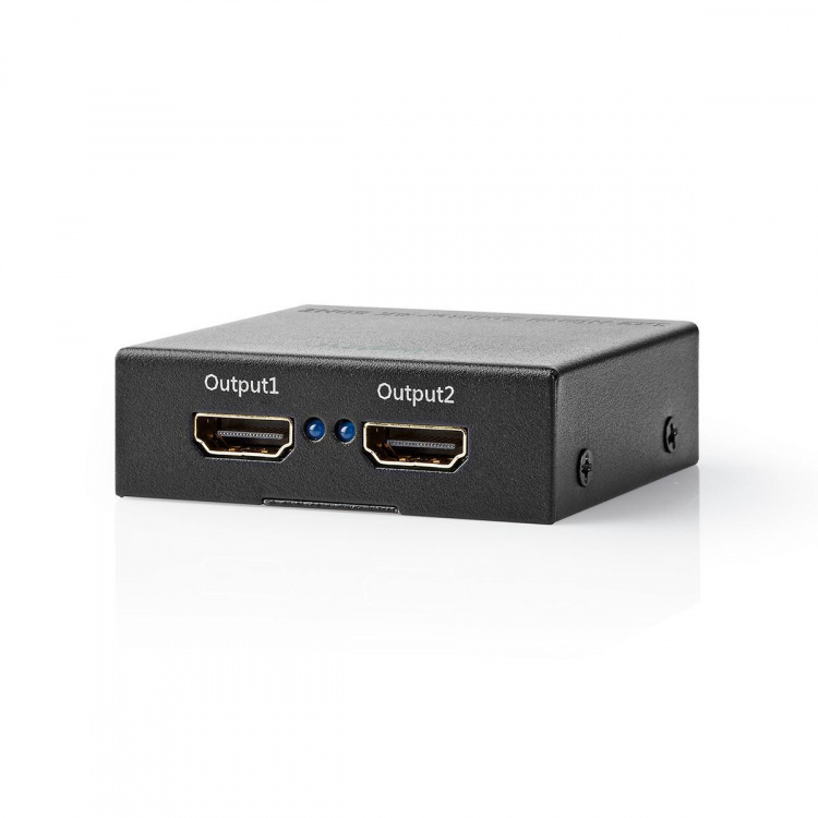Nedis HDMI ™ Splitter | 2-Port port(s) | 2x HDMI™ Output | 4K@60Hz | 18 Gbps | Metall | Antrasitt