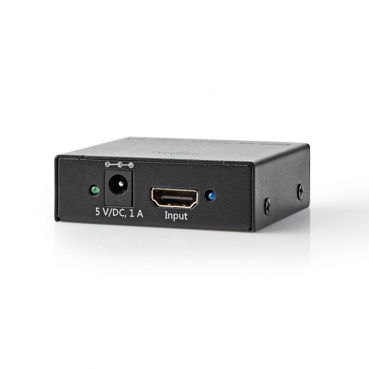 Nedis HDMI ™ Splitter | 2-Port port(s) | 2x HDMI™ Output | 4K@60Hz | 18 Gbps | Metall | Antrasitt