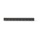 Nedis HDMI ™ Splitter | 8-Port port(s) | HDMI ™ -inngang | 8x HDMI™ utgang | 4K@60Hz | 18 Gbps | Metall | Antrasitt