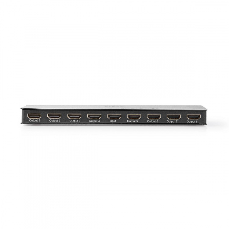 Nedis HDMI ™ Splitter | 8-Port port(s) | HDMI ™ -inngang | 8x HDMI™ utgang | 4K@60Hz | 18 Gbps | Metall | Antrasitt