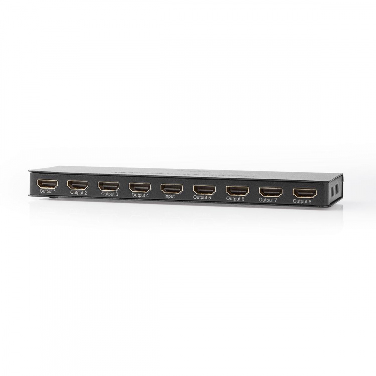 Nedis HDMI ™ Splitter | 8-Port port(s) | 8x HDMI™ Output | 4K@60Hz | 18 Gbps | Metall | Antrasitt Nedis HDMI ™ Splitter | 8-Port port(s) | 8x HDMI™ Output | 4K@60Hz | 18 Gbps | Metall | Antrasitt