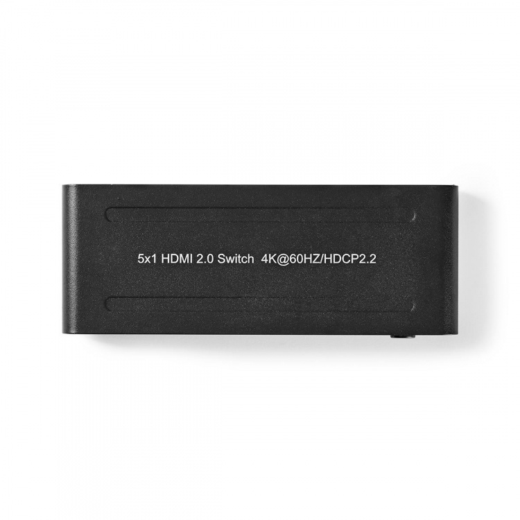 Nedis HDMI ™ Switch | 5-Port port(s) | 5x HDMI™ Input | 1x HDMI™ Output | 4K@60Hz | 18 Gbps | Fjernstyrtkontrolert | Metall | Antrasitt Nedis HDMI ™ Switch | 5-Port port(s) | 5x HDMI™ Input | 1x HDMI™ Output | 4K@60Hz | 18 Gbps | Fjernstyrtkontrolert | Metall | Antrasitt