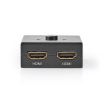 Nedis HDMI ™ Switch | 3-Port port(s) | 1x HDMI™ Input / 2x HDMI™ Input | 1x HDMI™ Output / 2x HDMI™ Output | 4K@60Hz | 6 Gbps | Metall | Antrasitt Nedis HDMI ™ Switch | 3-Port port(s) | 1x HDMI™ Input / 2x HDMI™ Input | 1x HDMI™ Output / 2x HDMI™ Output | 4K@60Hz | 6 Gbps | Metall | Antrasitt