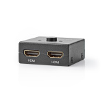 Nedis HDMI ™ Switch | 3-Port port(s) | 1x HDMI™ Input / 2x HDMI™ Input | 1x HDMI™ Output / 2x HDMI™ Output | 4K@60Hz | 6 Gbps | Metall | Antrasitt Nedis HDMI ™ Switch | 3-Port port(s) | 1x HDMI™ Input / 2x HDMI™ Input | 1x HDMI™ Output / 2x HDMI™ Output | 4K@60Hz | 6 Gbps | Metall | Antrasitt