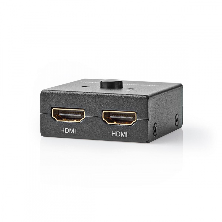 Nedis HDMI ™ Switch | 3-Port port(s) | 1x HDMI™ Input / 2x HDMI™ Input | 1x HDMI™ Output / 2x HDMI™ Output | 4K@60Hz | 6 Gbps | Metall | Antrasitt Nedis HDMI ™ Switch | 3-Port port(s) | 1x HDMI™ Input / 2x HDMI™ Input | 1x HDMI™ Output / 2x HDMI™ Output | 4K@60Hz | 6 Gbps | Metall | Antrasitt