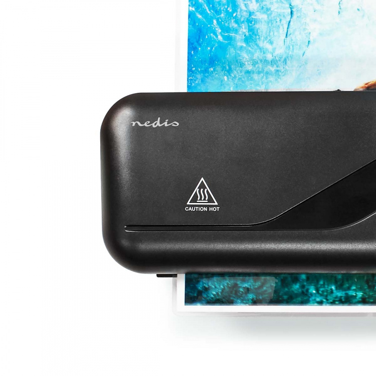 Nedis Laminator | Hot | A4 | 230 mm/min | Nettstrøm drevet | Sort Nedis Laminator | Hot | A4 | 230 mm/min | Nettstrøm drevet | Sort