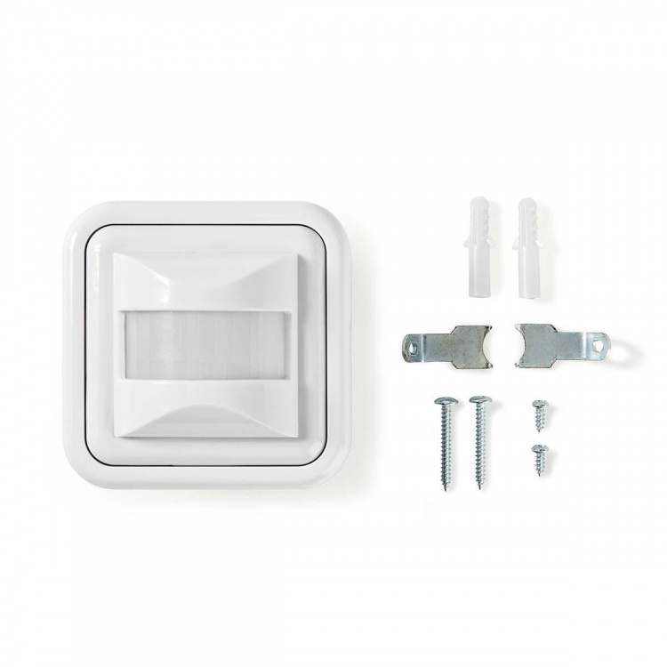 Nedis Bevegelsessensor | Innendørs | 2-wire / 3-Wire | Type F (CEE 7/7) | 160 ° | 5 - 200 W | 200 W | 500 W | 3 - 2000 Lux | Sensorteknologi: PIR | Sensor rekkevidde: 0.0 - 9.0 m Nedis Bevegelsessensor | Innendørs | 2-wire / 3-Wire | Type F (CEE 7/7) | 160 ° | 5 - 200 W | 200 W | 500 W | 3 - 2000 Lux | Sensorteknologi: PIR | Sensor rekkevidde: 0.0 - 9.0 m
