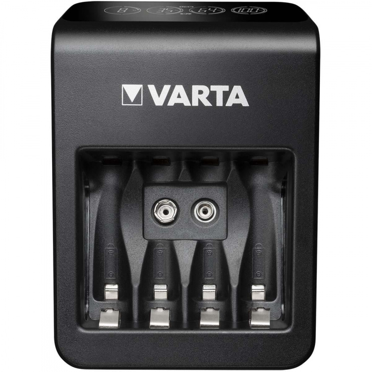 Varta NiMH LCD-plugglader+ (AA, AAA & 9 Volt) inkludert 4x AA 2100 mAh