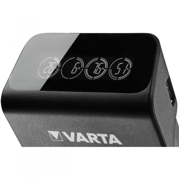 Varta NiMH LCD-plugglader+ (AA, AAA & 9 Volt) inkludert 4x AA 2100 mAh