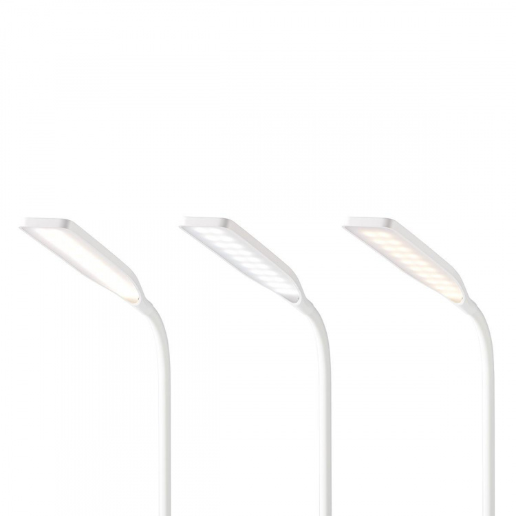 Nedis LED-lampe med trådløs lader | Dimmer - På produkt | LED / Qi | 10 W | Med dimming | Kald Hvit / Natural Hvit / Varm Hvit | 2700 - 6500 K