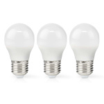 Nedis LED pære E27 | G45 | 4.9 W | 470 lm | 2700 K | Varm Hvit | Retro Style | Frosted | 3 stk Nedis LED pære E27 | G45 | 4.9 W | 470 lm | 2700 K | Varm Hvit | Retro Style | Frosted | 3 stk