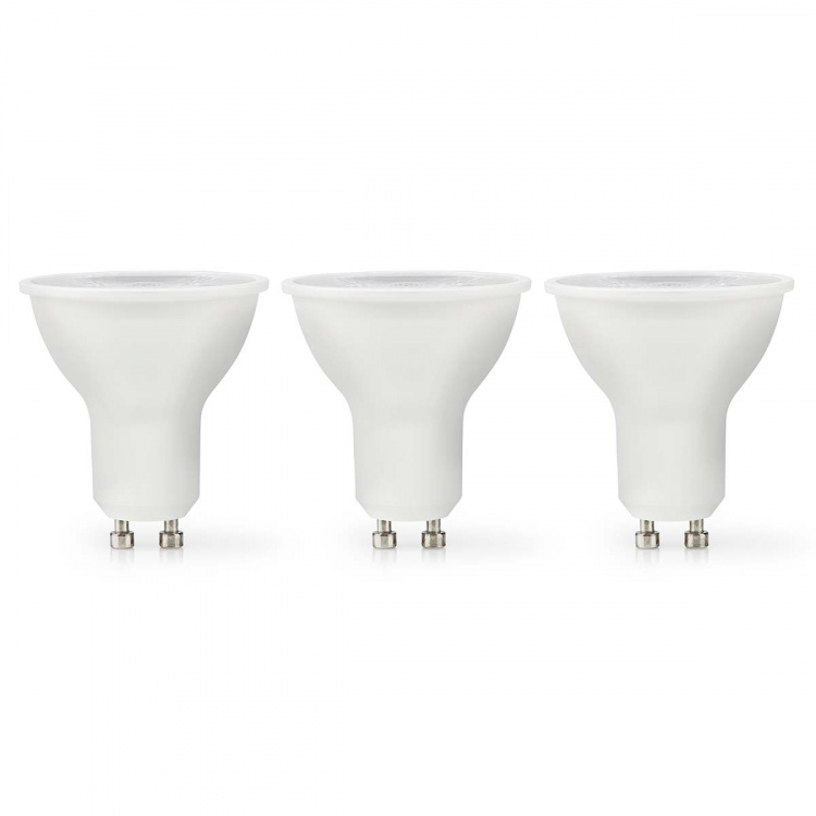 Nedis LED pære GU10 | Spot | 4.5 W | 345 lm | 2700 K | Dimbar | Varm Hvit | Retro Style | 3 stk