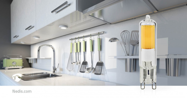 Nedis LED pære G9 | 2 W | 200 lm | 2700 K | Varm Hvit | Antall lamper i pakningen: 1 stk Nedis LED pære G9 | 2 W | 200 lm | 2700 K | Varm Hvit | Antall lamper i pakningen: 1 stk