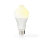 Nedis LED pære E27 | A60 | 8.5 W | 806 lm | 3000 K | Hvit | Retro Style | Frosted | Bevegelsessensor | 1 stk