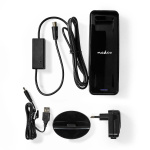 Nedis innendørs antenne | Aktiv | FM / UHF / VHF | Mottaksområde: 0-15 km | LTE700 | Forsterkning: 28 dB | ABS | Sort