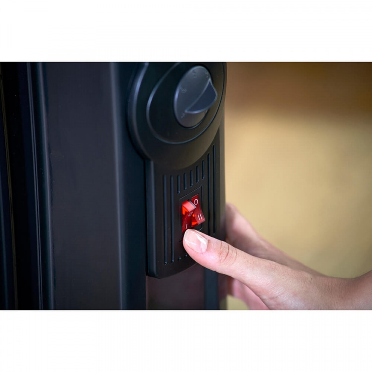 BLACK+DECKER Oil Heater 2000W Svart BLACK+DECKER Oil Heater 2000W Svart