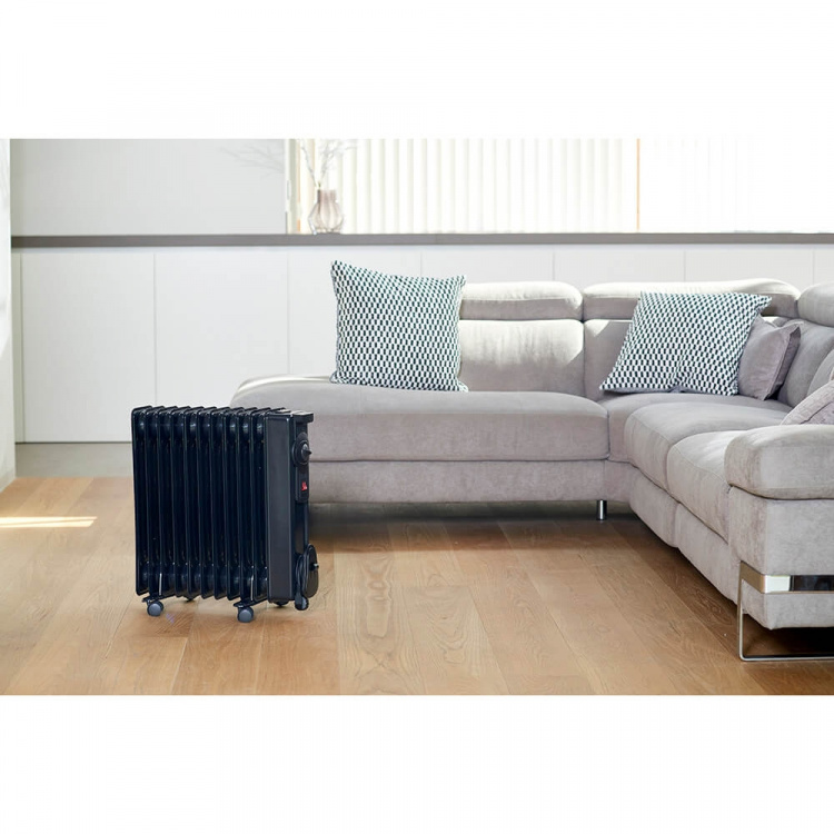 BLACK+DECKER Oil Heater 2000W Svart BLACK+DECKER Oil Heater 2000W Svart